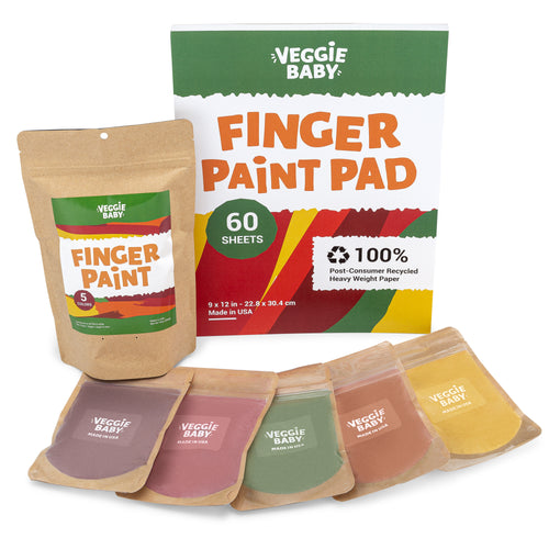 Art Pack 1:  Veggie Baby Finger Paint + Art Pad