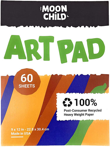 Moon Child Art Pad for Painting, Drawing and Coloring, 60 Sheets